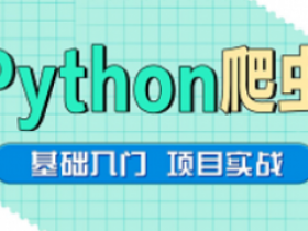 Python爬虫小白零基础入门到实战案例初级教程,学完即可做python项目兼职接单副业赚钱