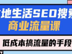 本地生活SEO搜索商业流量课,低成本搞流量的手段(7节视频课)