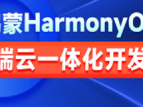 鸿蒙HarmonyOS端云一体化开发全套视频教程(涵盖云函数 认证服务 云存储 云数据库等)