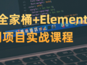 Vue3全家桶+ElementPlus入门到项目实战课程