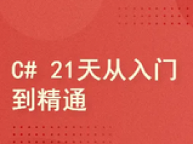 21天从入门到精通C#编程开发
