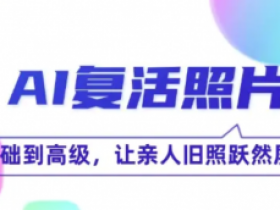 AI复活照片技巧课:基础到高级,让亲人旧照跃然屏上